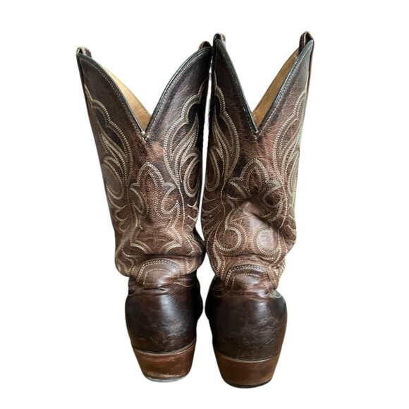 Shyanne Loretta Womens Boots Cowboy Western Leather Brown Size 8-1/2 B - Picture 6 of 11